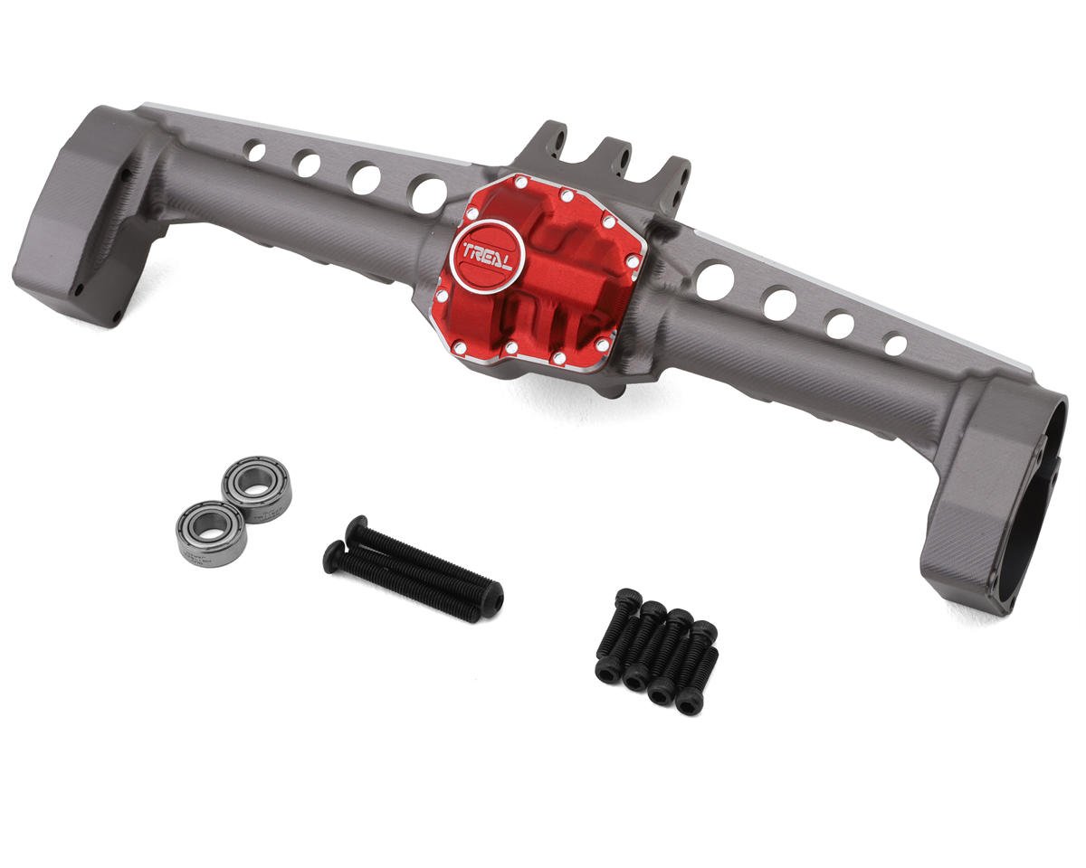 Treal Hobby Axial SCX10 III CNC Aluminum Rear Portal Axle Housing (Titanium) (TLHTSCX10_III-39)