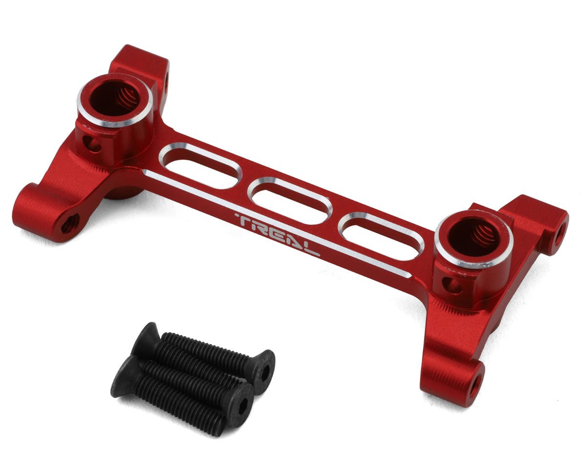 Treal Hobby Axial SCX10 III Aluminum Rear Chassis/Shock Tower Brace (Red) (TLHTSCX10_III-54)