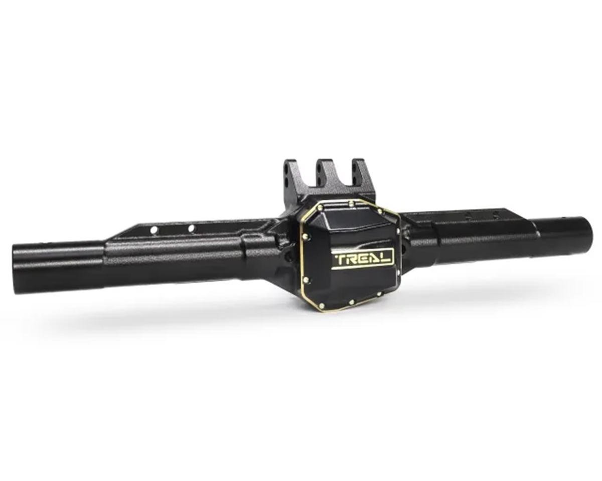 Treal Hobby Axial SCX10 Pro 7075 Aluminum Rear Axle Housing (Black) (TLHTSCX10_PRO-50)