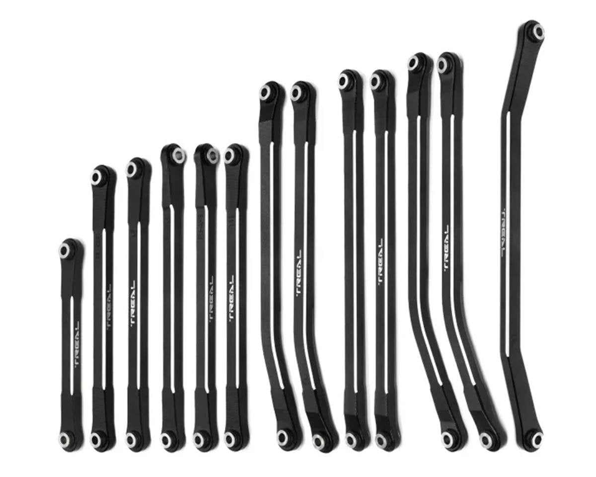 Treal Hobby Axial SCX10 Pro 7075 Aluminum Upper & Lower Link Set (Black) (13) (TLHTSCX10_PRO-53)
