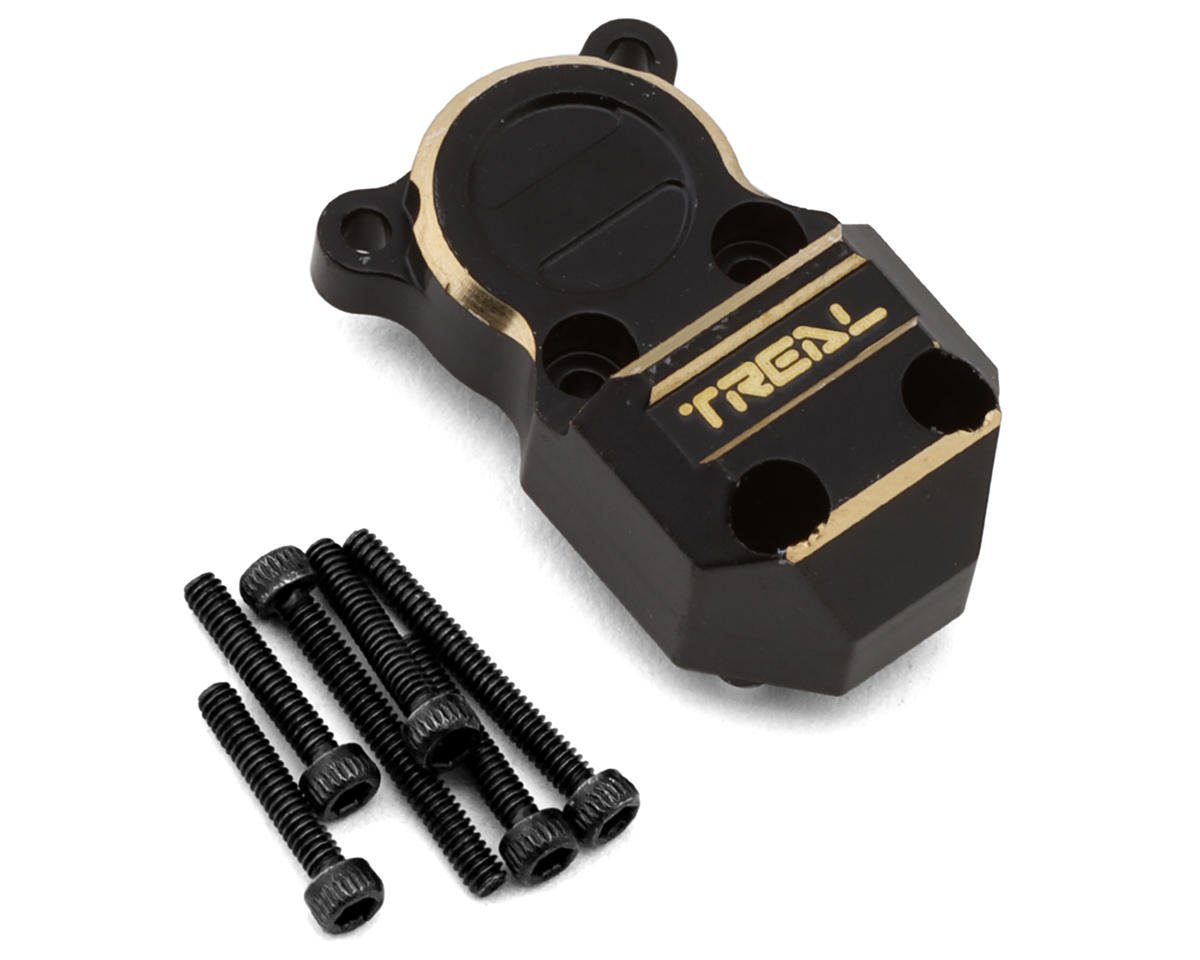 Treal Hobby Axial SCX24 Brass Differential Cover (Black) (11.2g) (TLHTSCX24-01)
