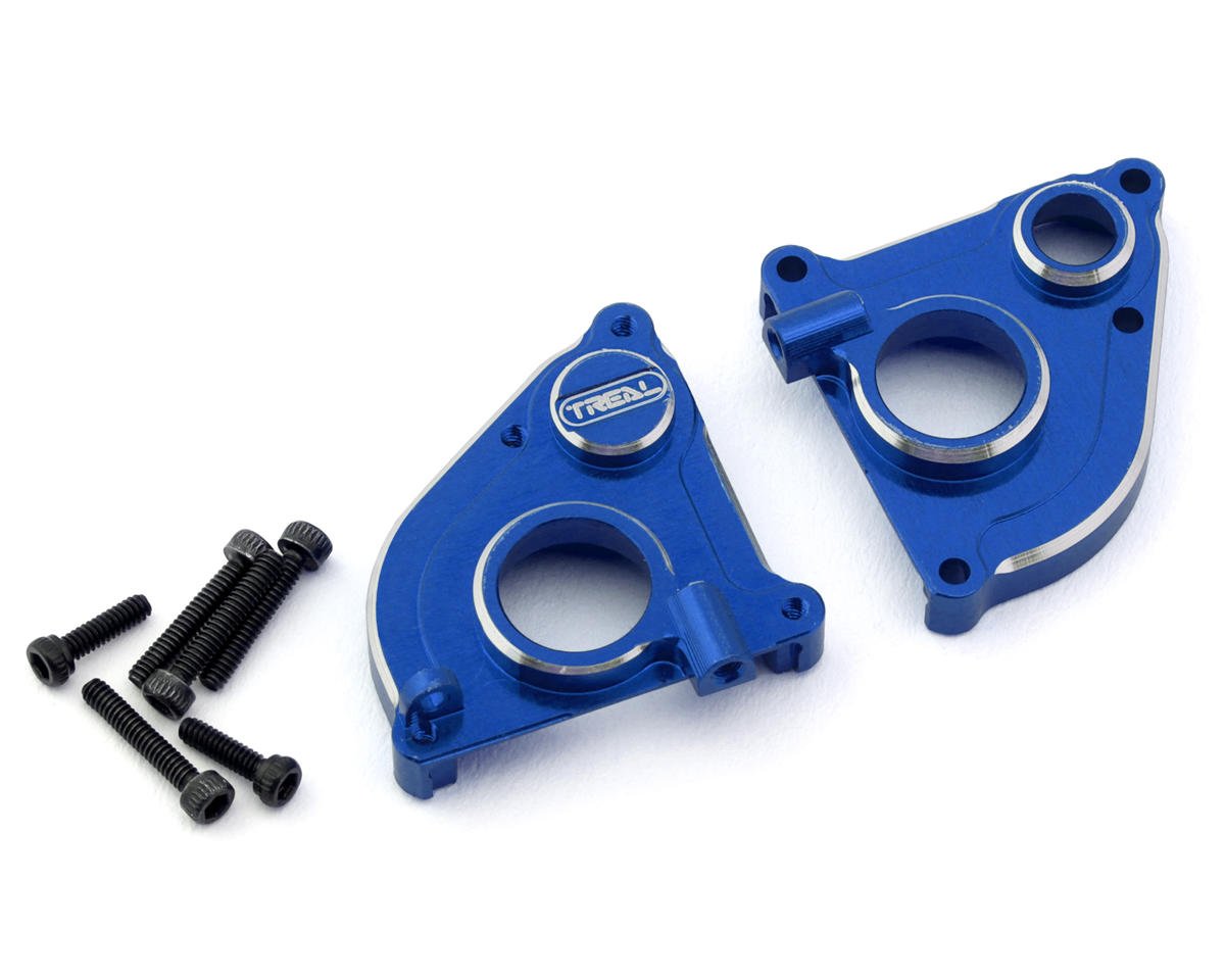 Treal Hobby Axial SCX24 CNC Aluminum Transmission Case (Blue) (TLHTSCX24-104)