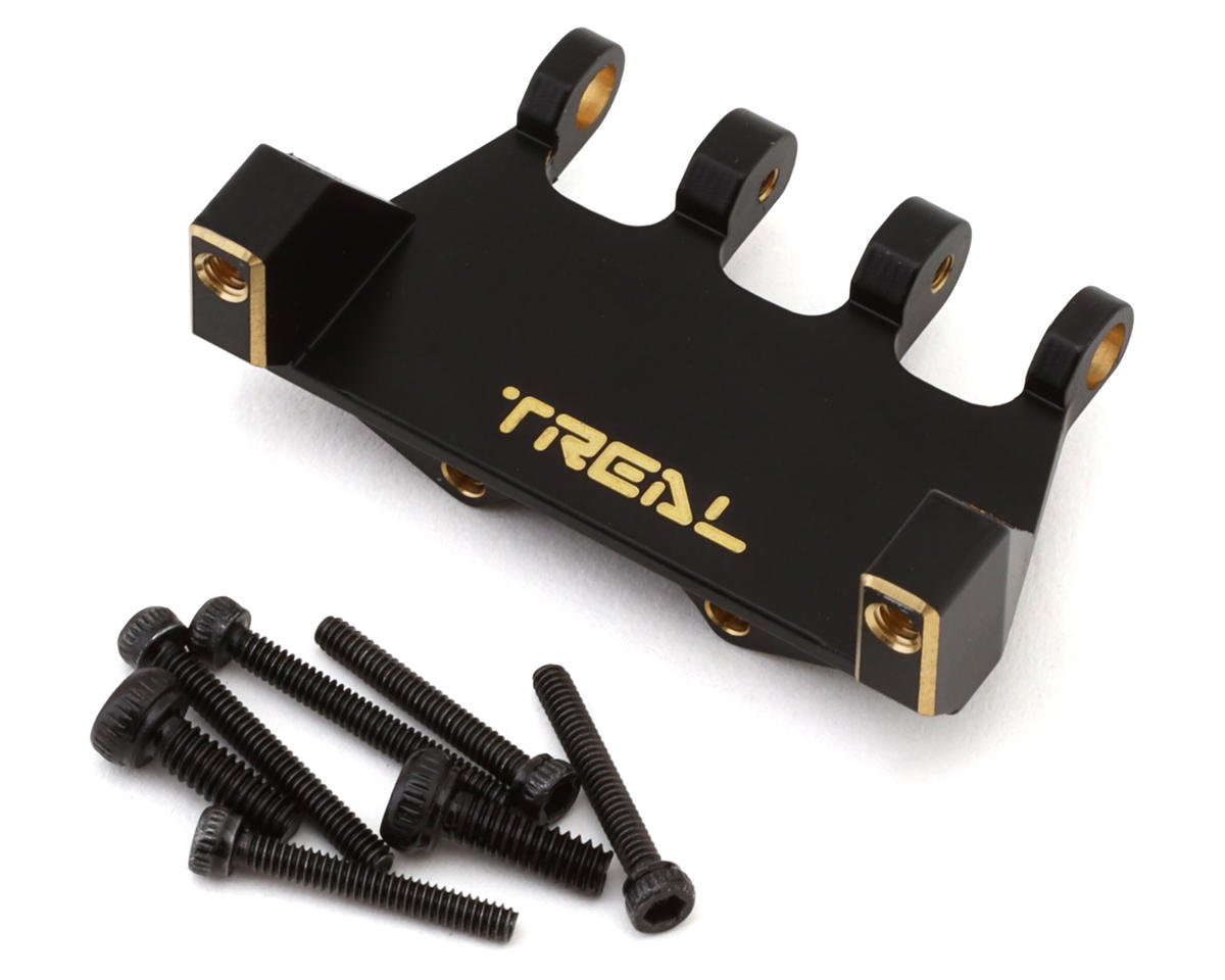 Treal Hobby Axial SCX24 Brass Servo Mount (Black) (EcoPower/Emax) (8.7g) (TLHTSCX24-183)