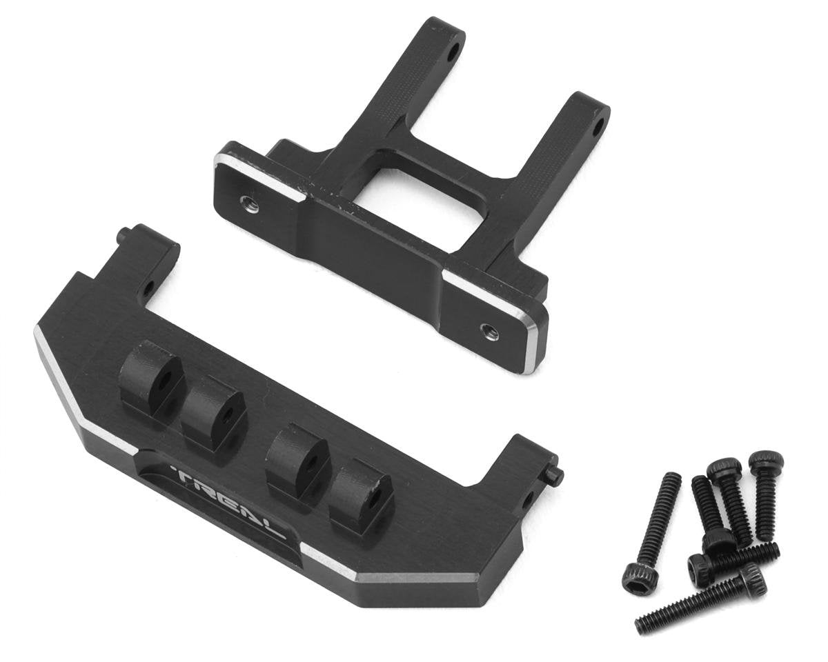 Treal Hobby Axial SCX24 Aluminum Rear Bumper Mount (Grey) (Deadbolt) (TLHTSCX24-225)