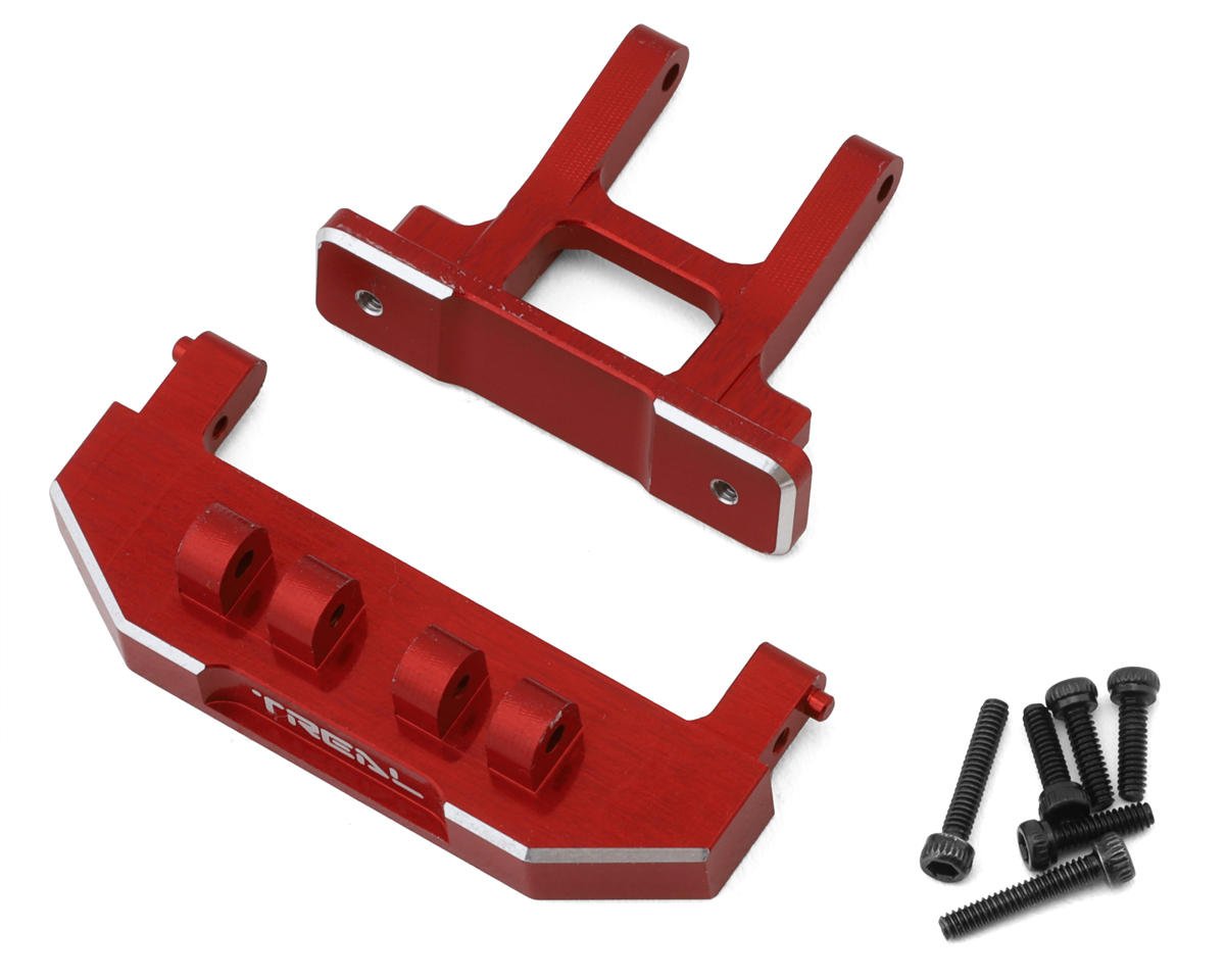 Treal Hobby Axial SCX24 Aluminum Rear Bumper Mount (Red) (Deadbolt) (TLHTSCX24-227)