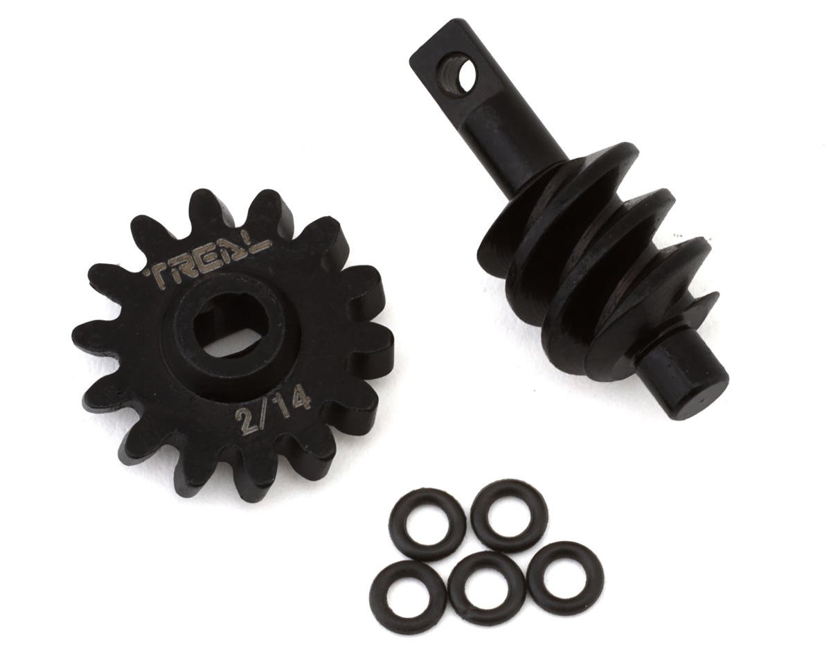 Treal Hobby Axial SCX24 Steel Overdrive Differential Gears (2T/14T) (TLHTSCX24-29)