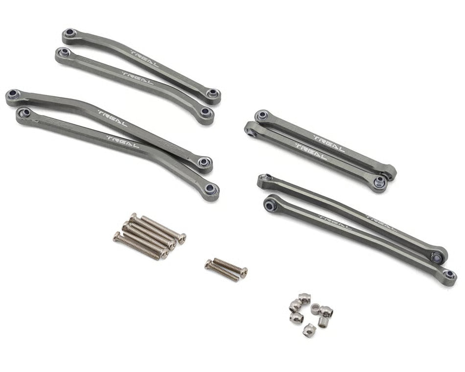 TREAL HOBBY - Axial SCX30 Aluminum High Clearance Suspension Links Set (Grey) (TLHTSCX30-22)