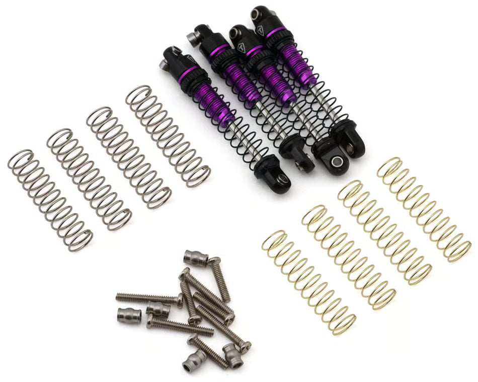 TREAL HOBBY - Axial SCX30 29mm Aluminum Extended Threaded Shocks (Purple) (4) (TLHTSCX30-88)