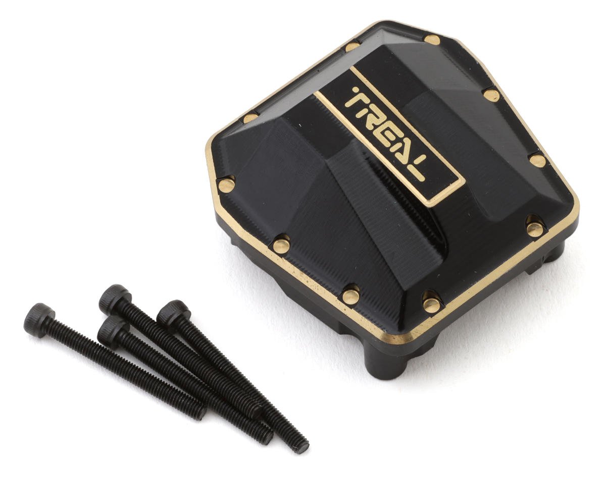 Treal Hobby Axial SCX6 Brass Differential Cover (Black) (180g) (TLHTSCX6-07)