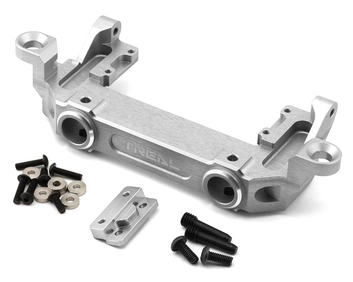 Treal Hobby Axial SCX6 Aluminum Front Bumper & Servo/Body Mount (Silver) (TLHTSCX6-25)