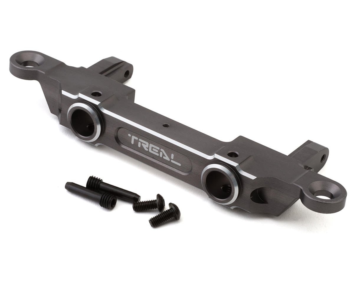 Treal Hobby SCX6 Aluminum Rear Bumper & Body Mount (Titanium) (TLHTSCX6-30)