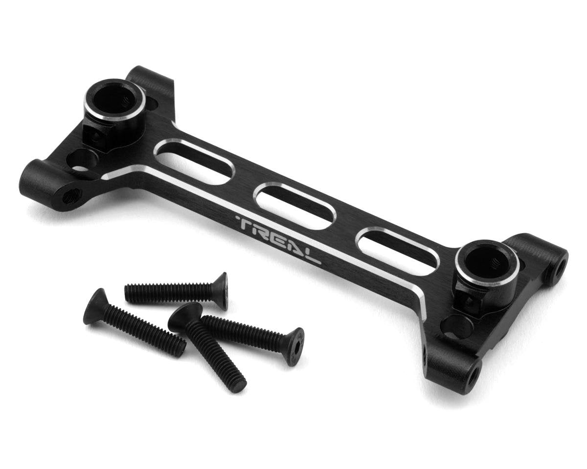 Treal Hobby Axial SCX6 Aluminum Rear Chassis/Shock Tower Brace (Black) (TLHTSCX6-39)
