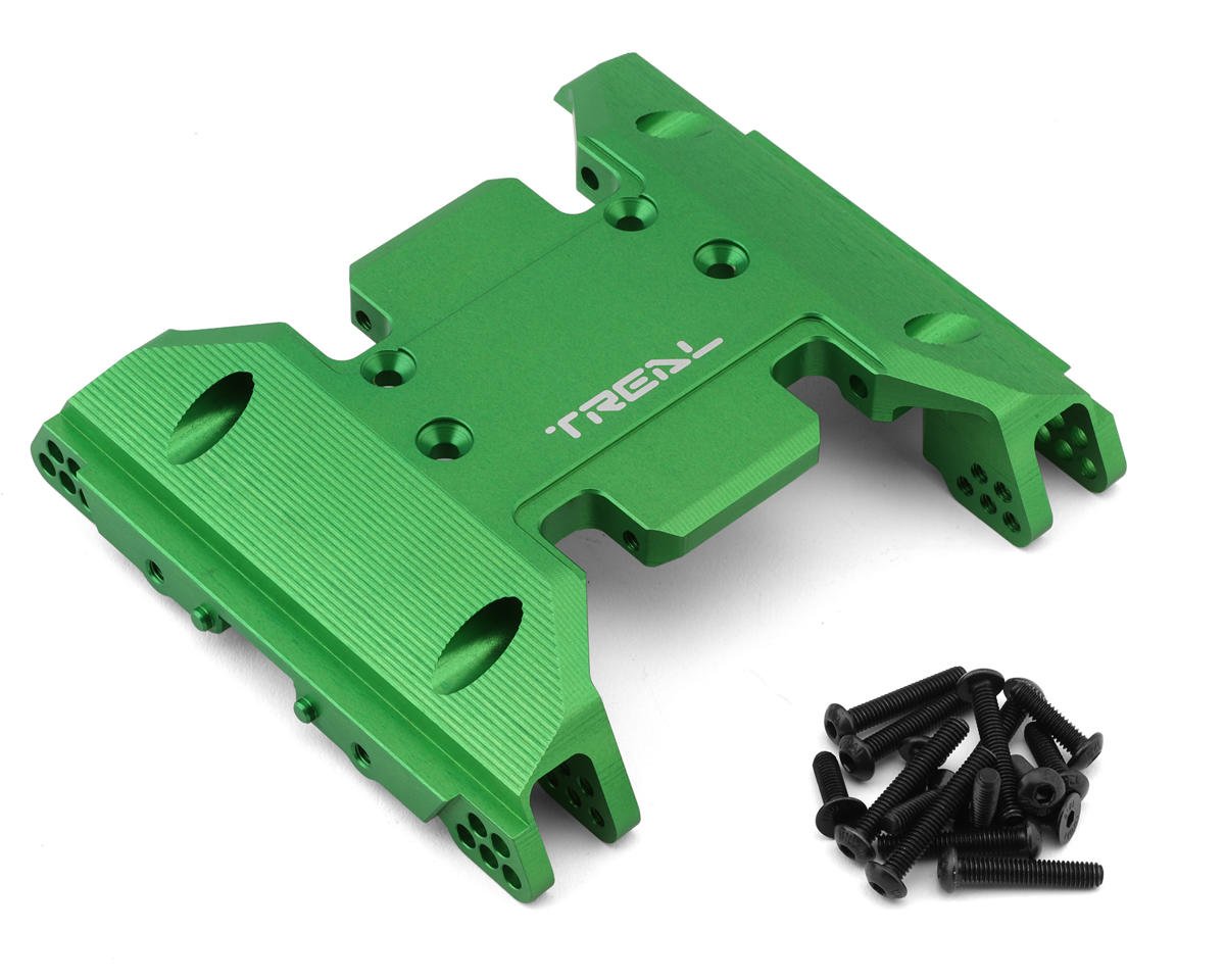 Treal Hobby SCX6 Aluminum Center Skid Plate (Green) (TLHTSCX6-55)