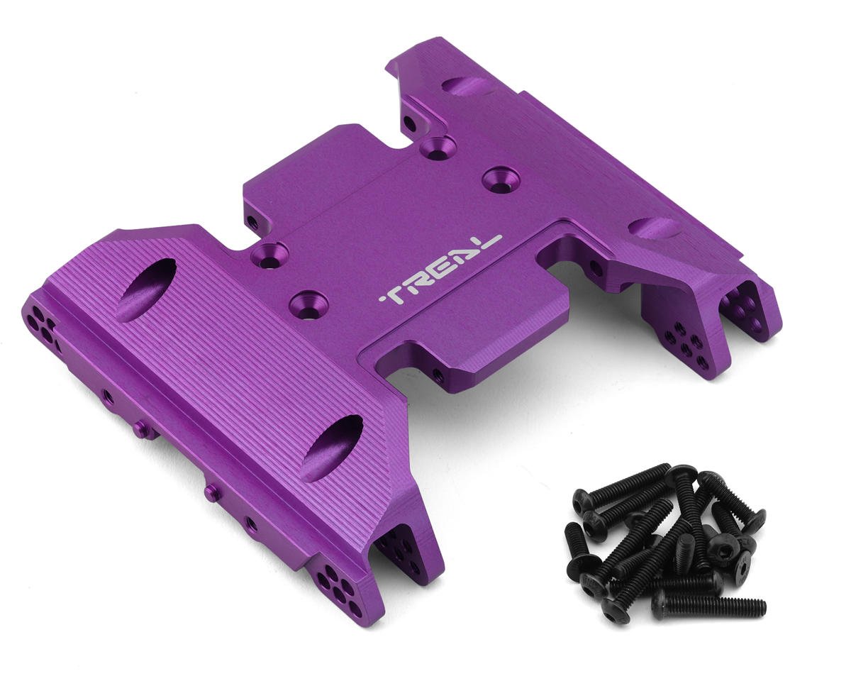 Treal Hobby SCX6 Aluminum Center Skid Plate (Purple) (TLHTSCX6-56)