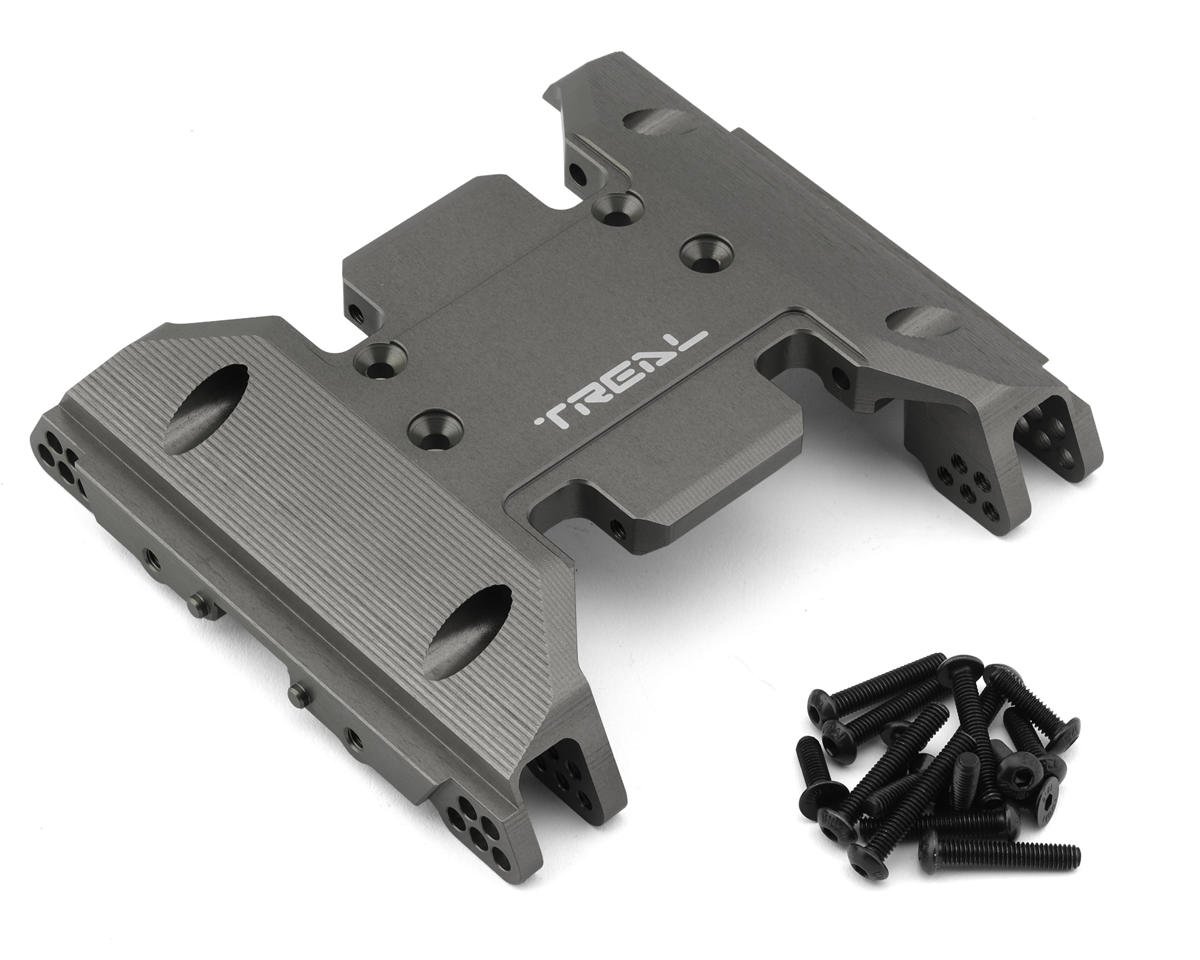 Treal Hobby SCX6 Aluminum Center Skid Plate (Titanium) (TLHTSCX6-58)