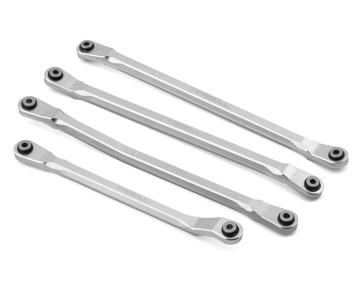 Treal Hobby SCX6 Aluminum Upper Links Set (Silver) (Std Length) (4) (TLHTSCX6-73)