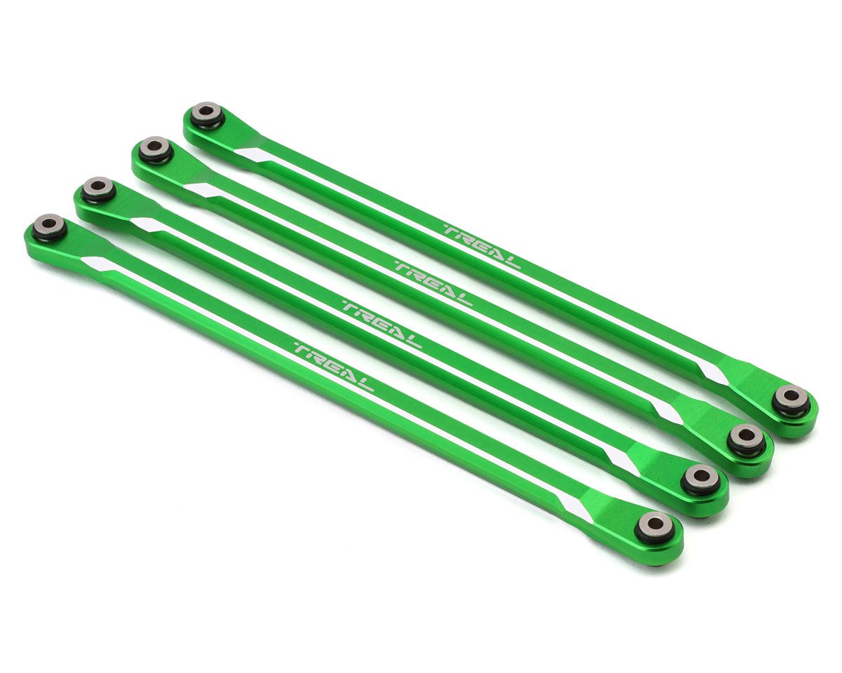 Treal Hobby SCX6 Aluminum Lower Links Set (Green) (Std Length) (4) (TLHTSCX6-76)
