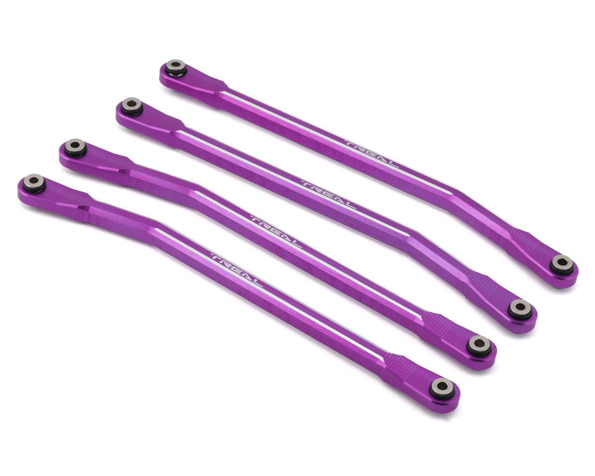 Treal Hobby SCX6 Aluminum High Clearance Link Set (Purple) (4) (TLHTSCX6-88)