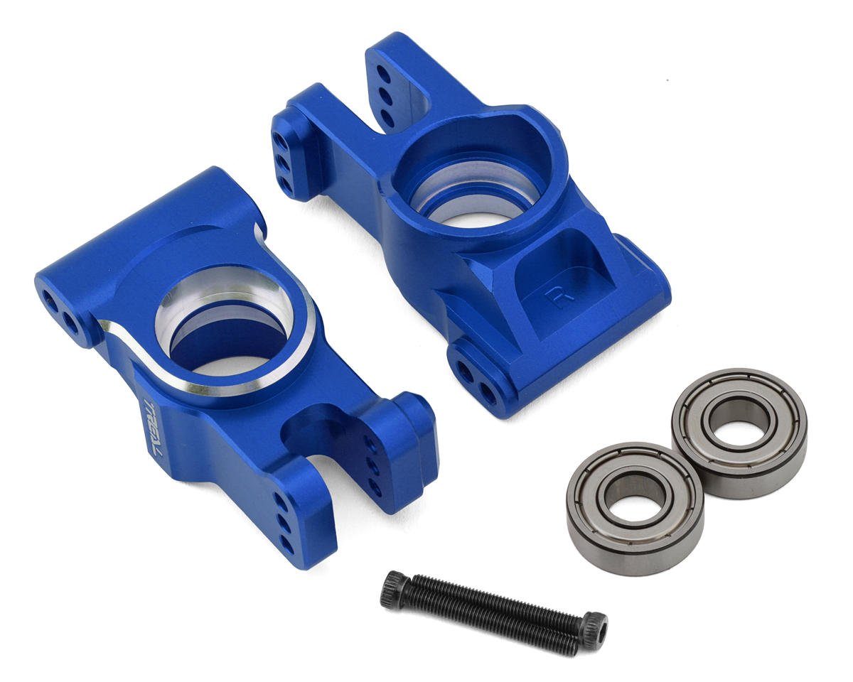 Treal Hobby Aluminum Rear Hub Carriers for Traxxas Sledge (Blue) (2) (TLHTSLEDGE-06)