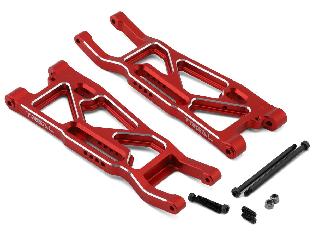 Treal Hobby Aluminum Front Suspension Arms for Traxxas Sledge (Red) (2) (TLHTSLEDGE-20)