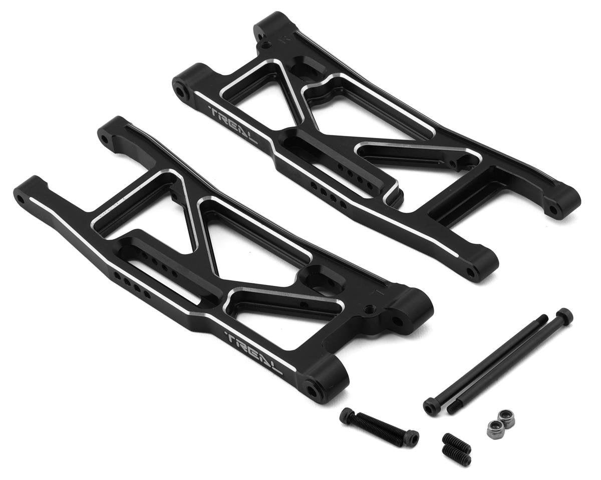 Treal Hobby Aluminum Rear Suspension Arms for Traxxas Sledge (Black) (2) (TLHTSLEDGE-21)