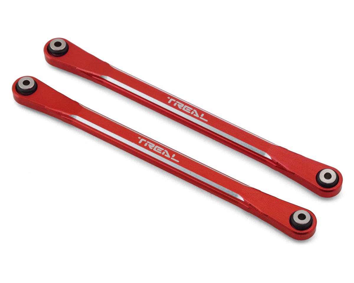Treal Hobby Aluminum Front Steering Links for Traxxas Sledge (Red) (2) (TLHTSLEDGE-32)