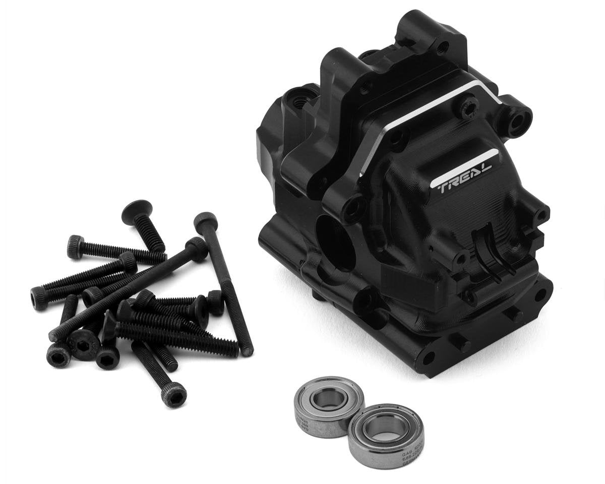 Treal Hobby Aluminum Front/Rear Gearbox Housing for Traxxas Sledge (Black) (TLHTSLEDGE-53)
