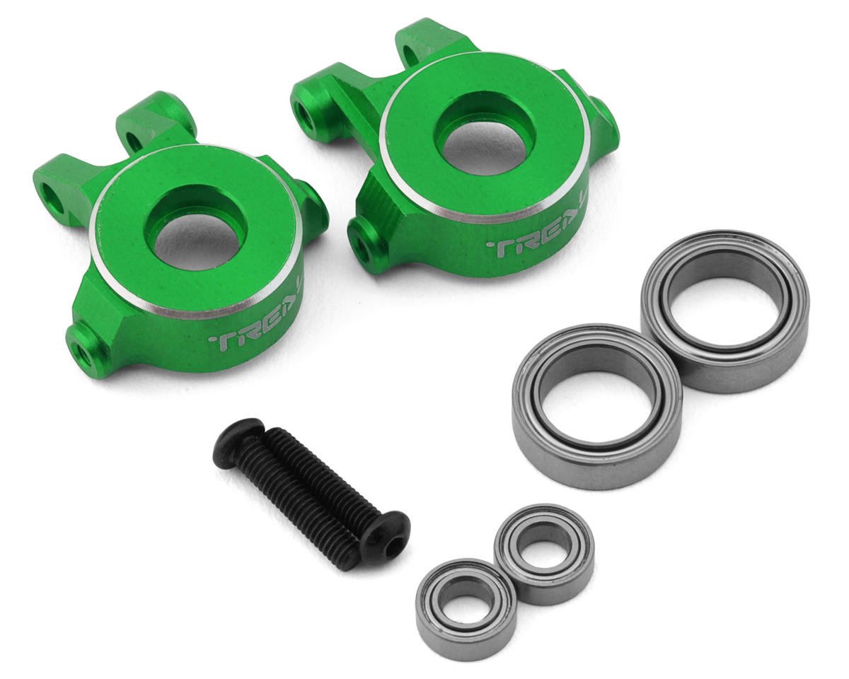 Treal Hobby Aluminum Front Steering Knuckles for Traxxas TRX-4M (Green) (2) (TLHTTRX-4M-09)