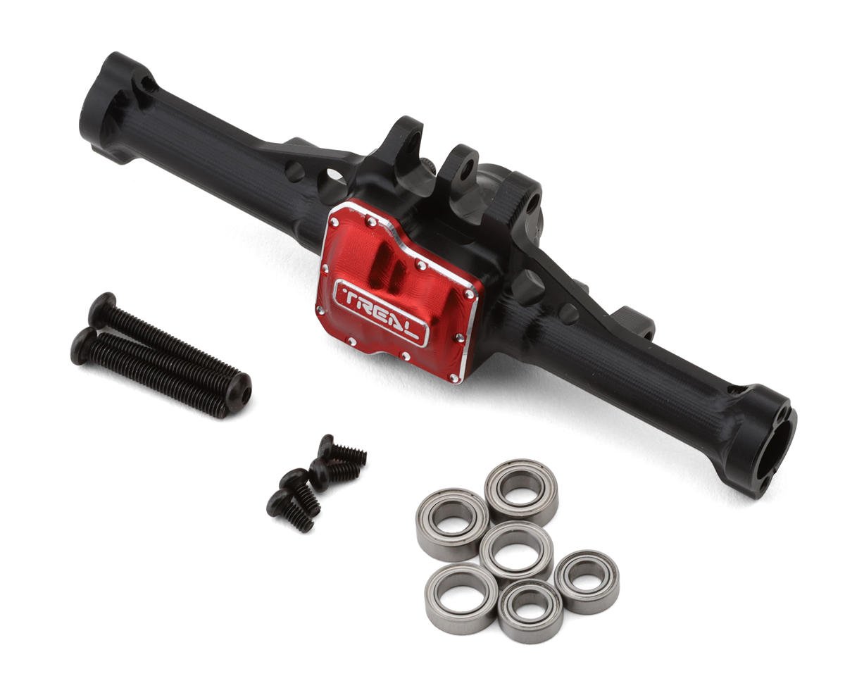 Treal Hobby Aluminum Rear Axle Housing for Traxxas TRX-4M (Black) (TLHTTRX-4M-35)