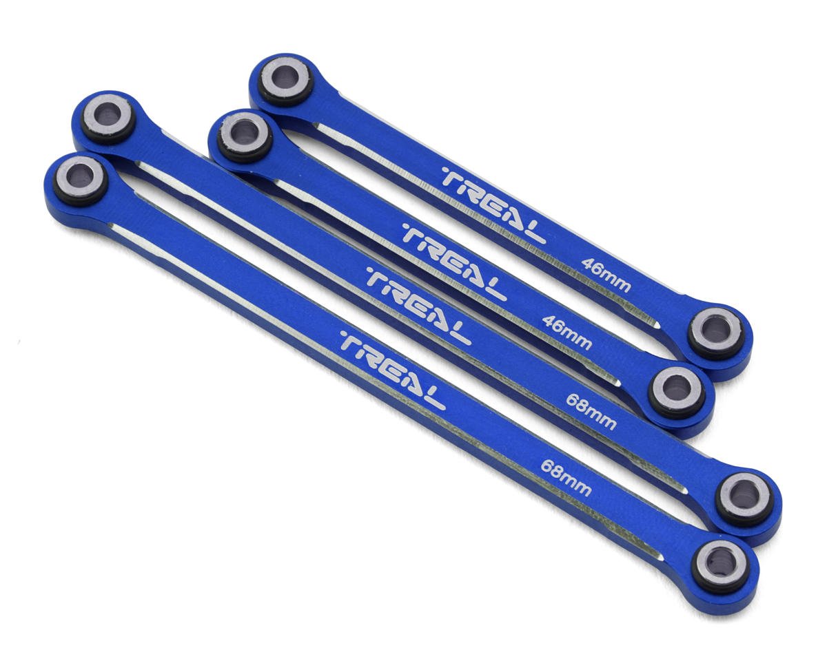 Treal Hobby Aluminum Upper Suspension Links for Traxxas TRX-4M (Blue) (4) (TLHTTRX-4M-39)