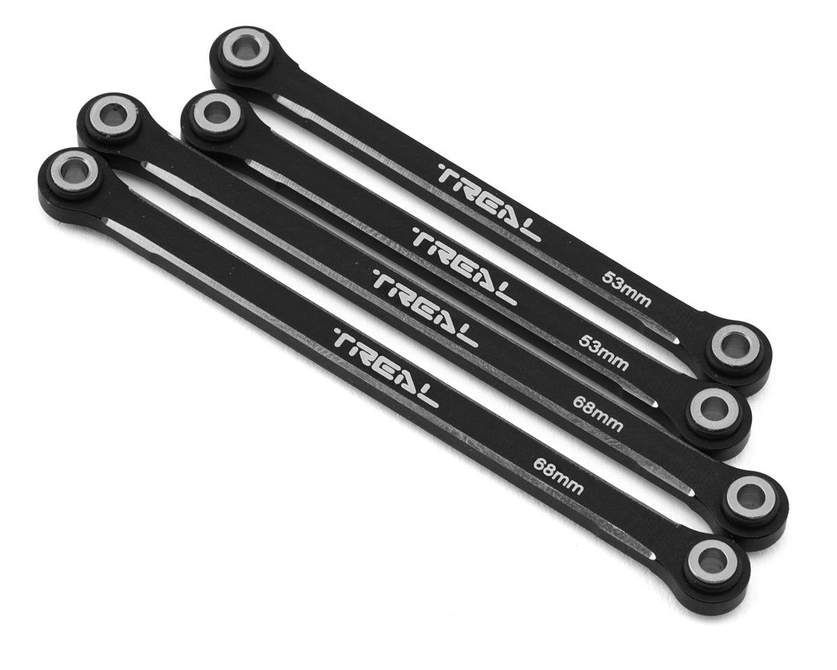 Treal Hobby Aluminum Lower Suspension Links for Traxxas TRX-4M (Black) (4) (TLHTTRX-4M-43)