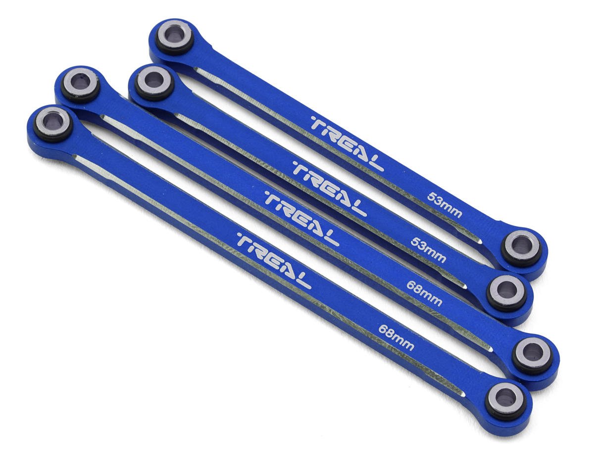 Treal Hobby Aluminum Lower Suspension Links for Traxxas TRX-4M (Blue) (4) (TLHTTRX-4M-44)