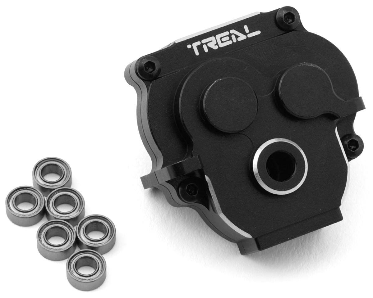 Treal Hobby Aluminum Transmission Gearbox Housing for Traxxas TRX-4M (Black) (TLHTTRX-4M-53)