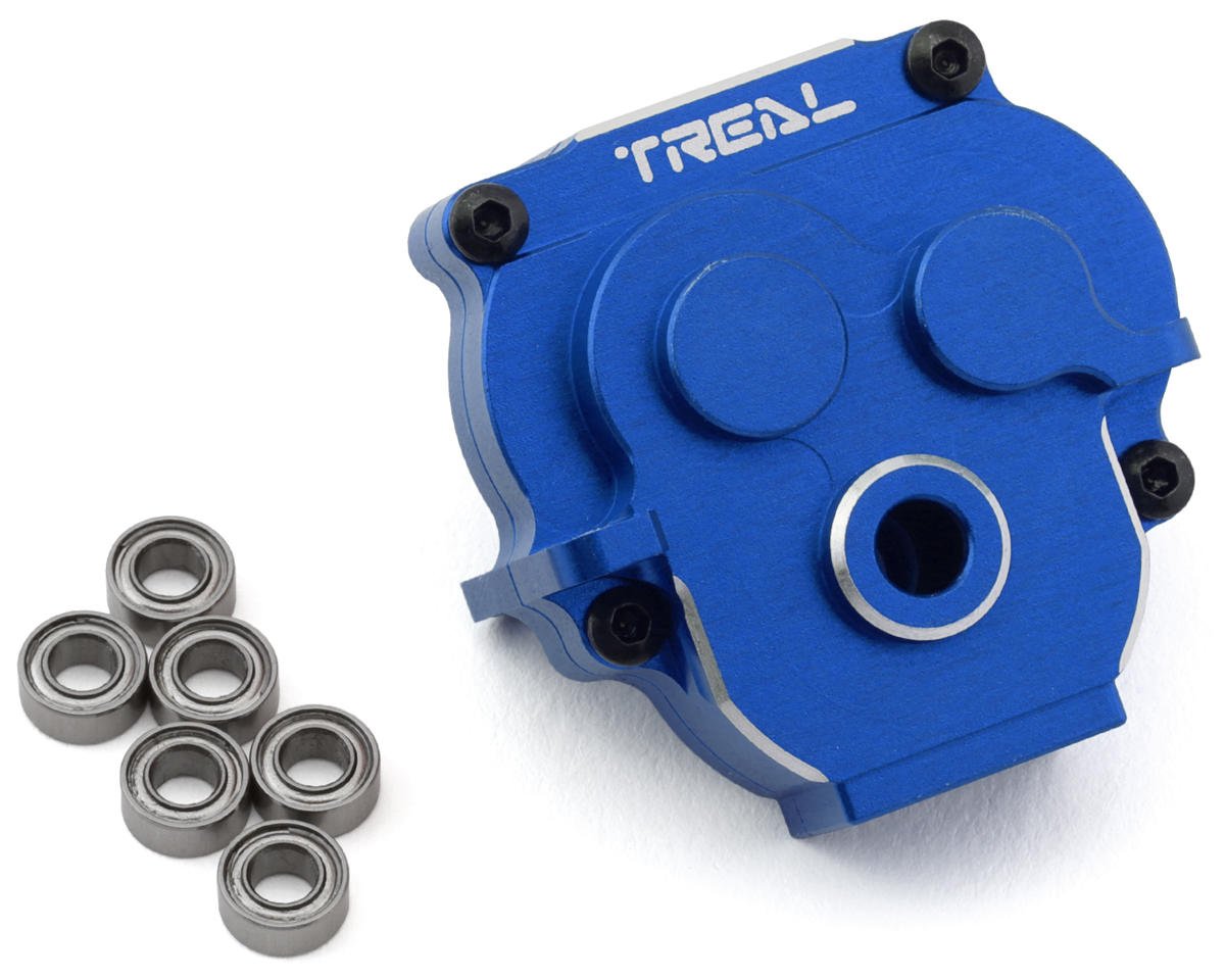 Treal Hobby Aluminum Transmission Gearbox Housing for Traxxas TRX-4M (Blue) (TLHTTRX-4M-54)