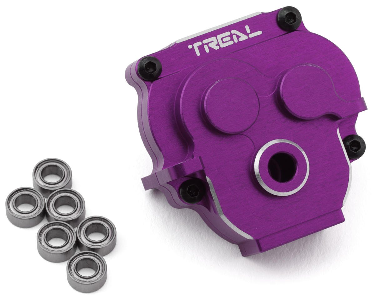 Treal Hobby Aluminum Transmission Gearbox Housing for Traxxas TRX-4M (Purple) (TLHTTRX-4M-56)