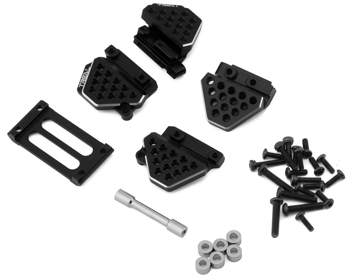Treal Hobby Aluminum Shock Mounts Set for Traxxas TRX-4M (Black) (TLHTTRX-4M-58)