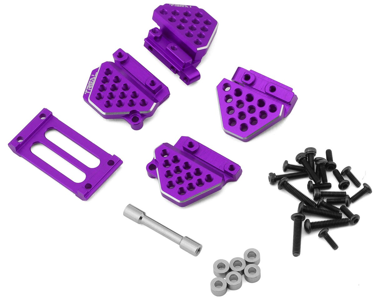 Treal Hobby Aluminum Shock Mounts Set for Traxxas TRX-4M (Purple) (TLHTTRX-4M-61)