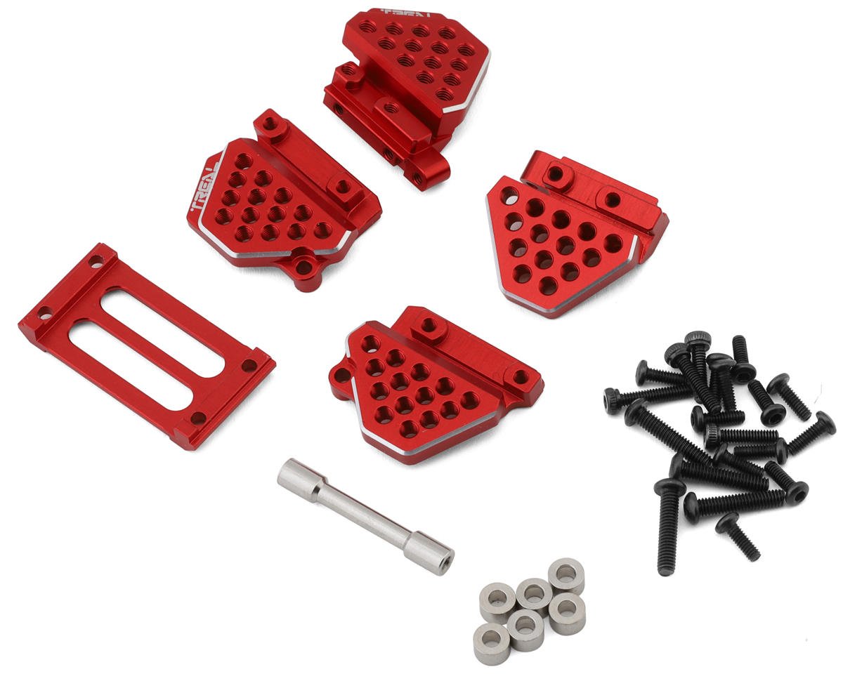 Treal Hobby Aluminum Shock Mounts Set for Traxxas TRX-4M (Red) (TLHTTRX-4M-62)