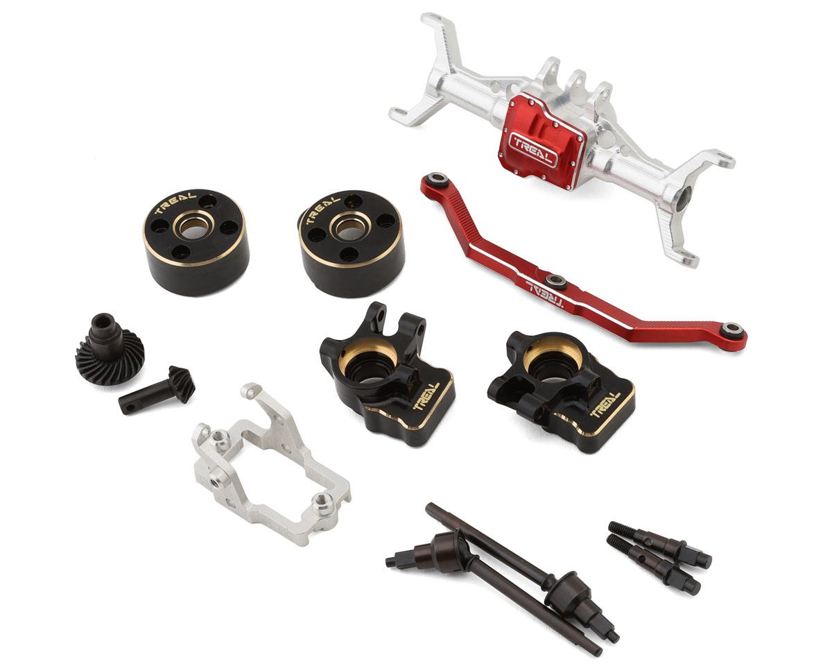 Treal Hobby Aluminum Front Portal Axle Set for Traxxas TRX-4M (Silver) (TLHTTRX-4M-88)