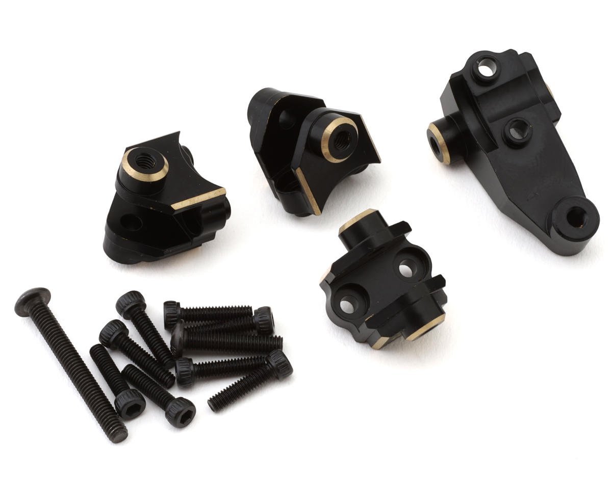 Treal Hobby Brass Lower Shock Mounts for Traxxas TRX-4 (Black) (4) (45g) (TLHTTRX4-09)
