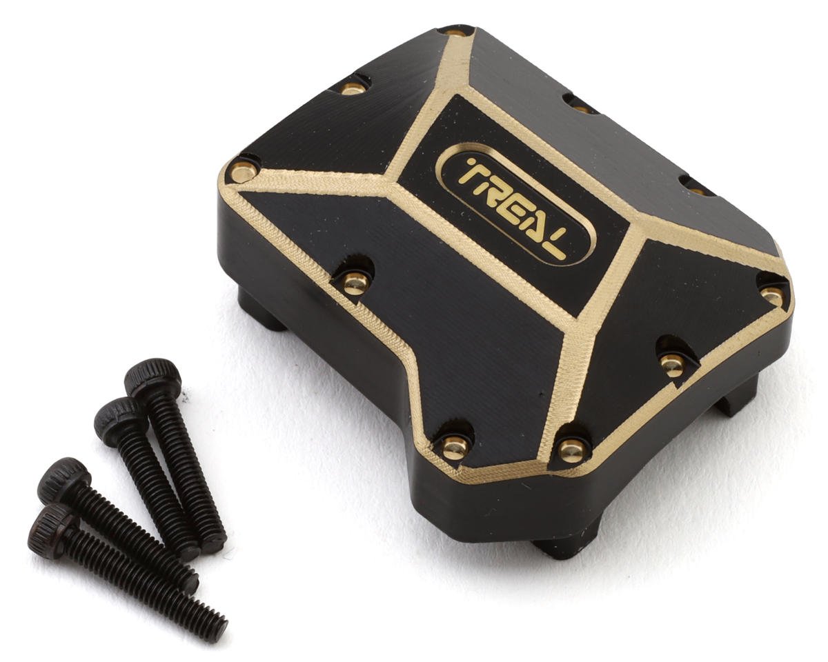 Treal Hobby Brass Differential Cover for Traxxas TRX-4 (Black) (70g) (TLHTTRX4-23)
