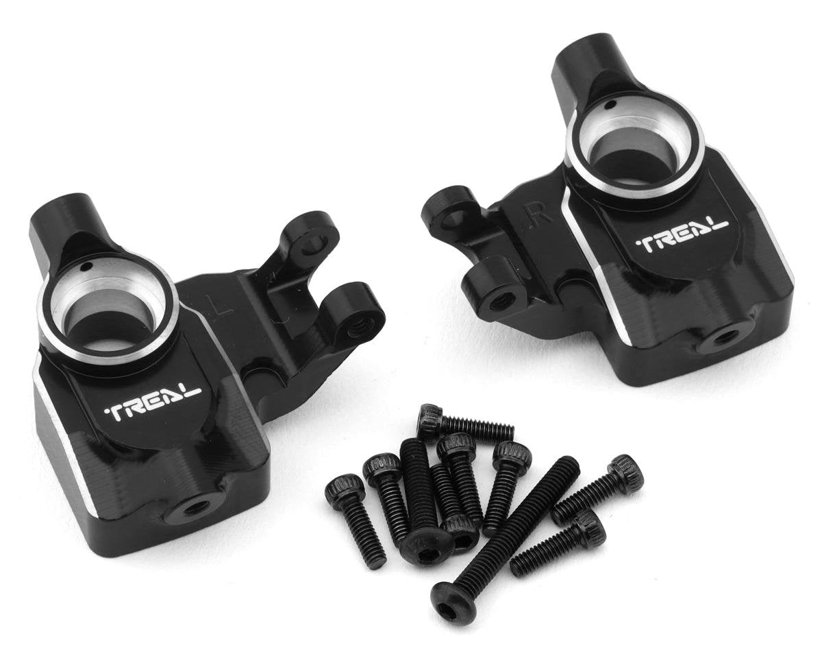 Treal Hobby Axial UTB18 Aluminum Steering Knuckles/Portal Covers (Black) (2) (TLHTUTB18-23)