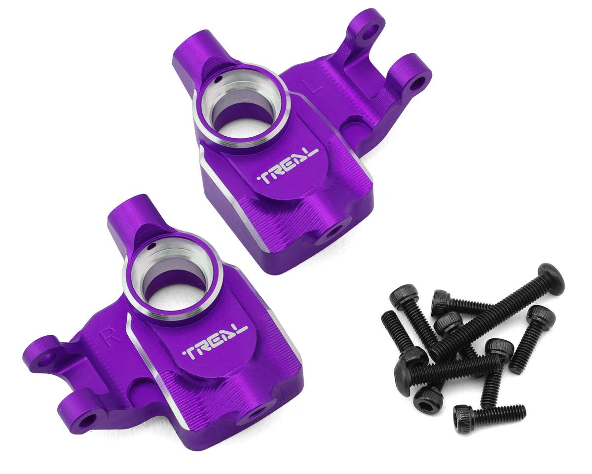 Treal Hobby Axial UTB18 Aluminum Steering Knuckles/Portal Covers (Purple) (2) (TLHTUTB18-26)