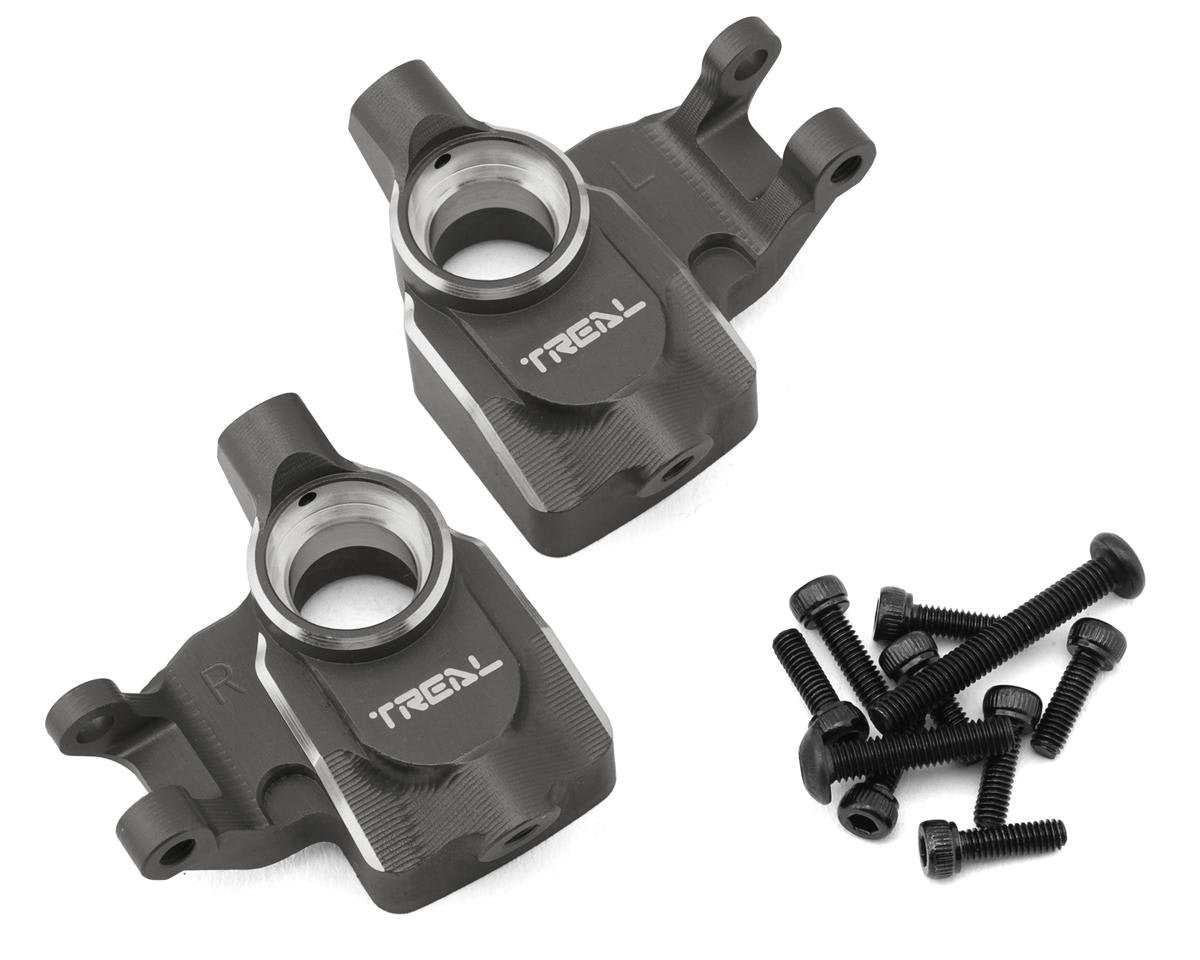 Treal Hobby Axial UTB18 Aluminum Steering Knuckles/Portal Covers (Titanium) (2) (TLHTUTB18-27)