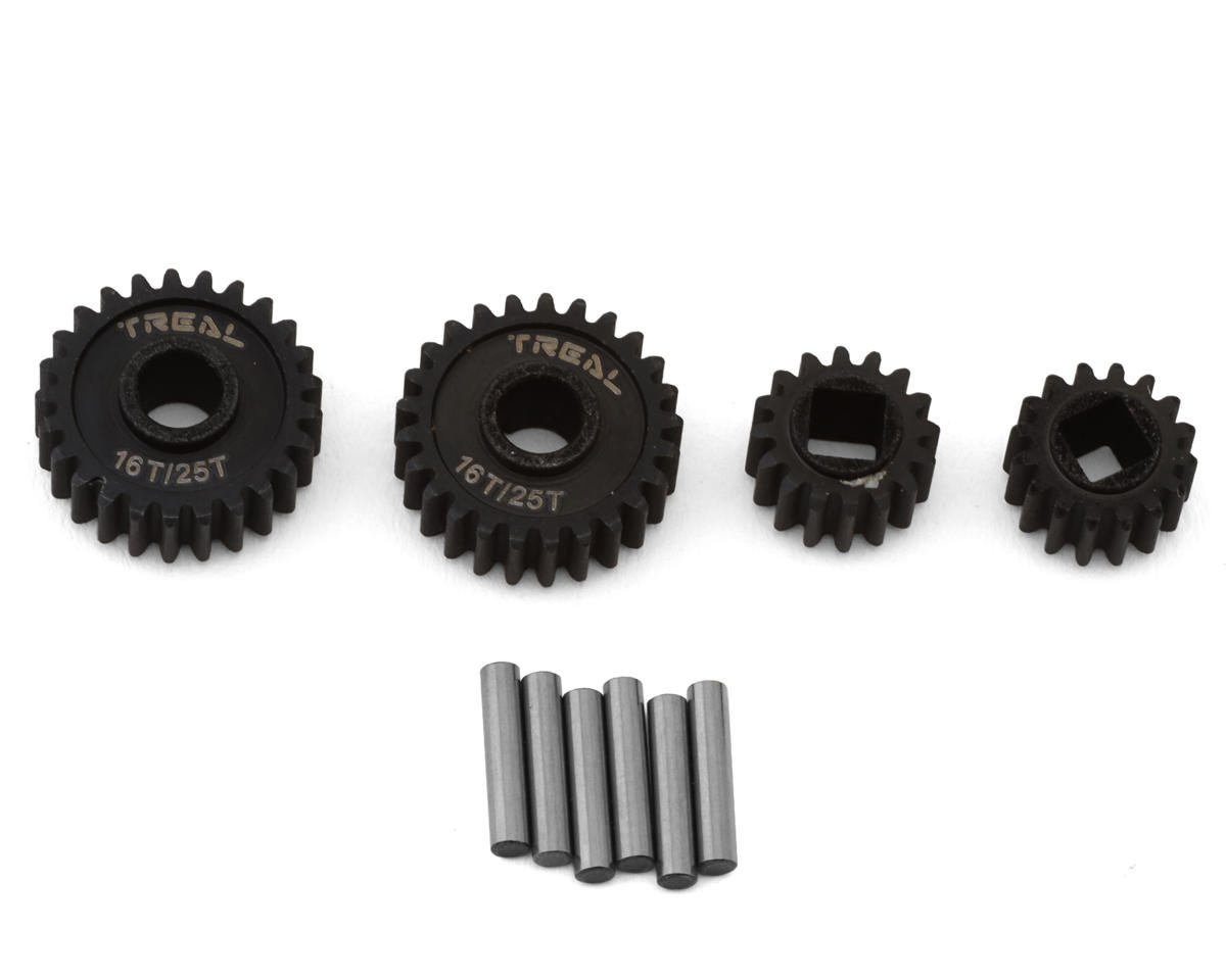 Treal Hobby Axial UTB18 Hardened Steel Overdrive Portal Gears (16T/25T) (TLHTUTB18-35)