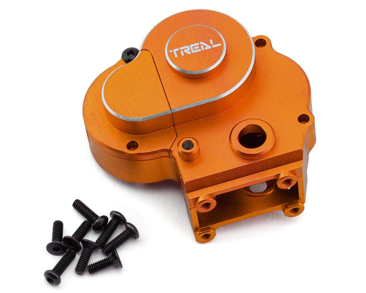 Treal Hobby Axial UTB18 Aluminum Transmission Housing Set (Orange) (TLHTUTB18-45)