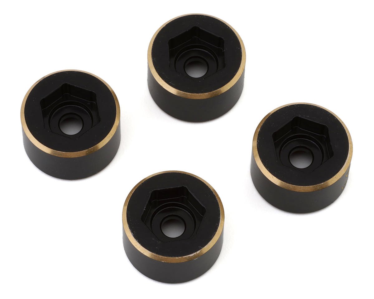 Treal Hobby 1.9" Brass Bead-Lock Wide Wheel Hub Weights (15mm) (4) (33.4g) (TLHTWHEEL-105)