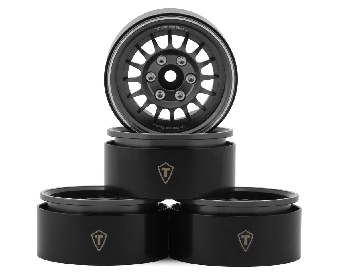 Treal Hobby Type N 1.9" Multi-Spoke Beadlock Wheels (Grey) (4) (TLHTWHEEL-160)