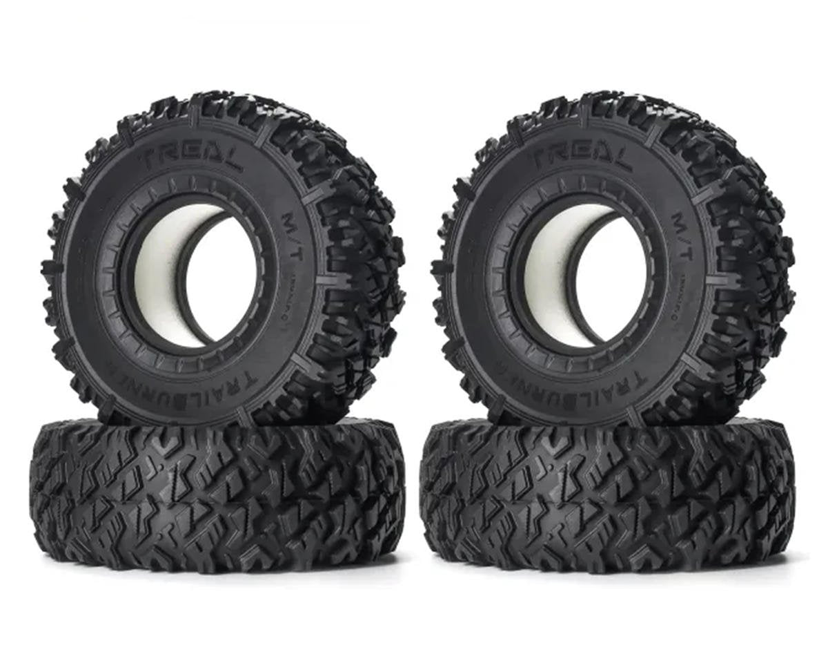 Treal Hobby Trailburner 1.9" Rubber Rock Crawler Tires (4) (TLHTWHEEL-166)