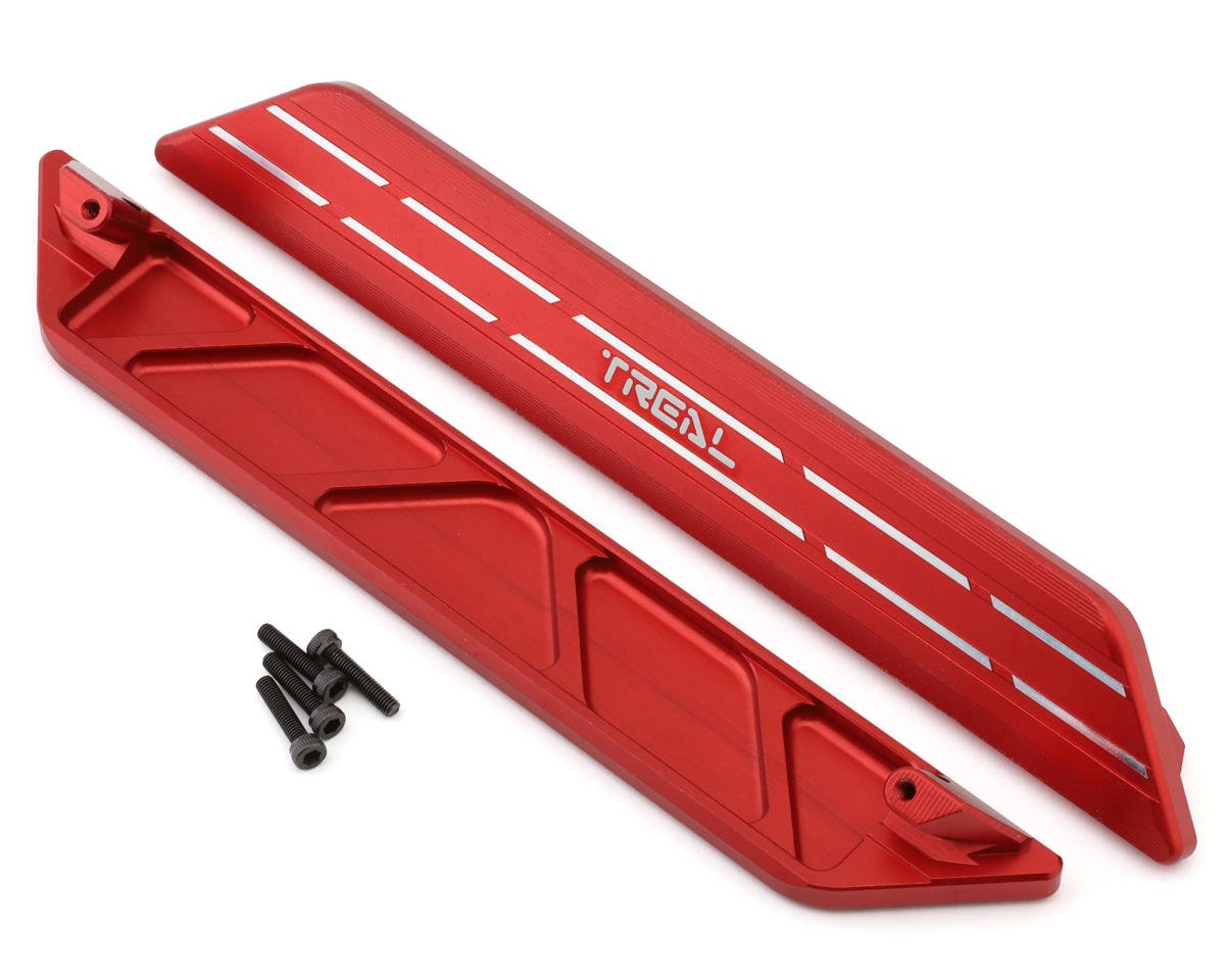 Treal Hobby Aluminum Side Rail Step Plates for Traxxas XRT (Red) (2) (TLHTXRT-15)